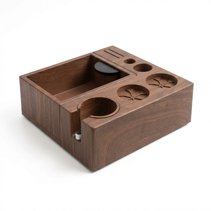 Espresso Tamping Station with Detachable Knock Box