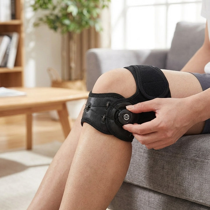 Knee Brace with Rotating Knob - Left Leg Fits Circumference 34-42cm