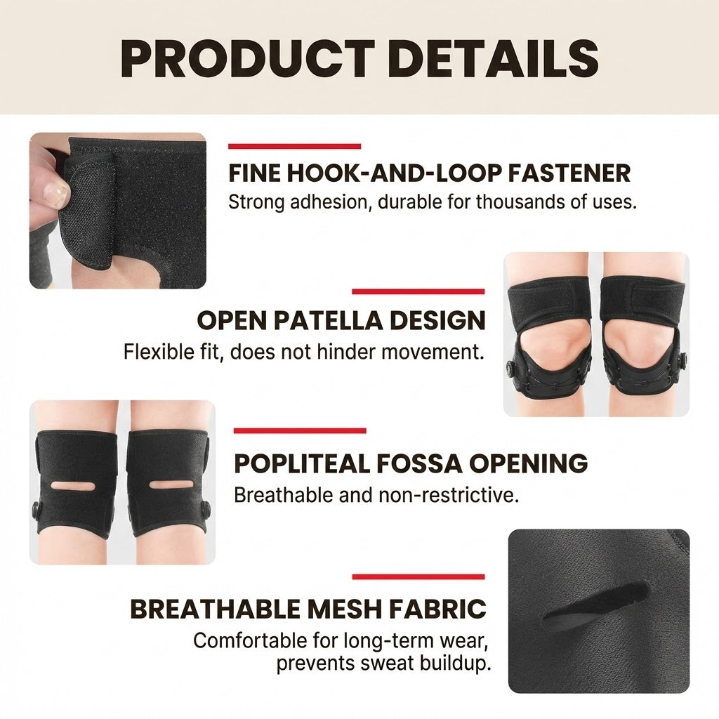 Knee Brace with Rotating Knob - Right Leg Fits Circumference 34-42cm
