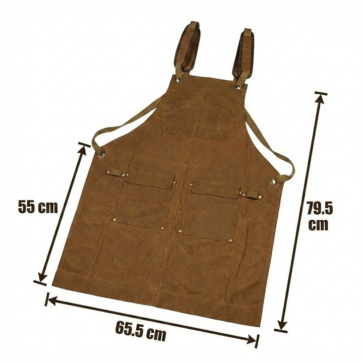 Canvas Work Tool Apron Ergonomic Cross-Back Straps