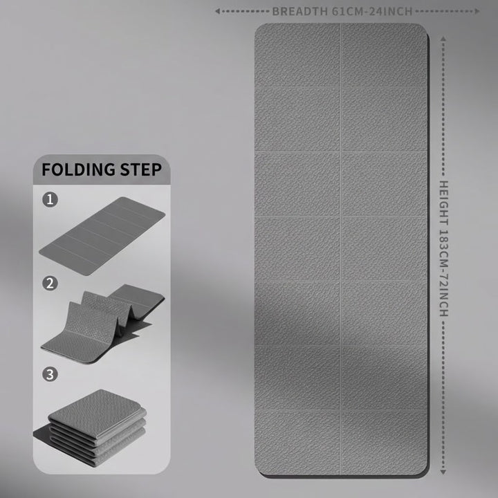 Folding Yoga Mat Exercise Mat for Home Fitness