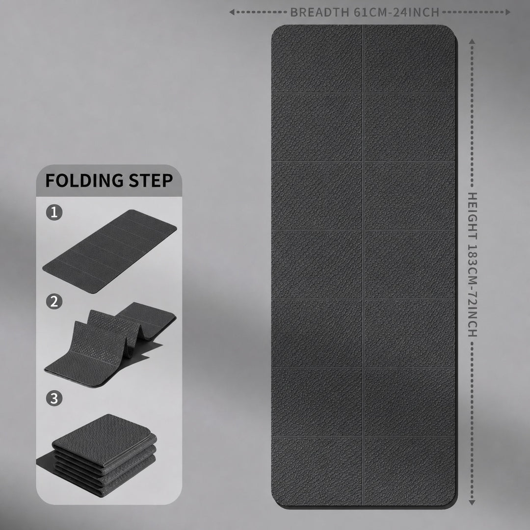 Folding Yoga Mat Exercise Mat for Home Fitness