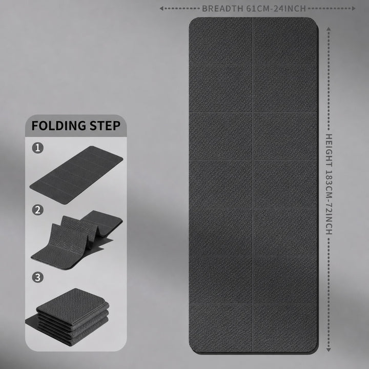 Folding Yoga Mat Exercise Mat for Home Fitness