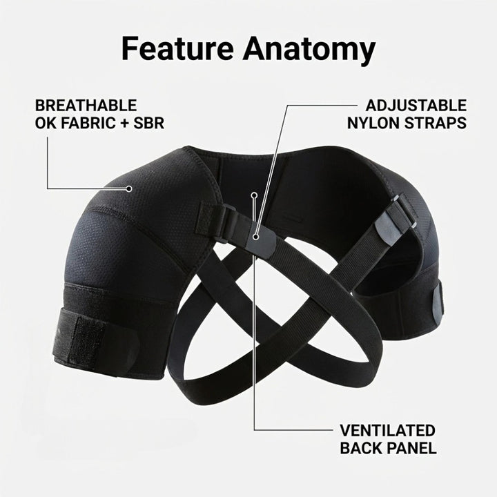 Double Shoulder Support Brace - L/XL