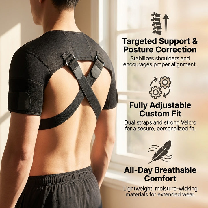 Double Shoulder Support Brace - L/XL