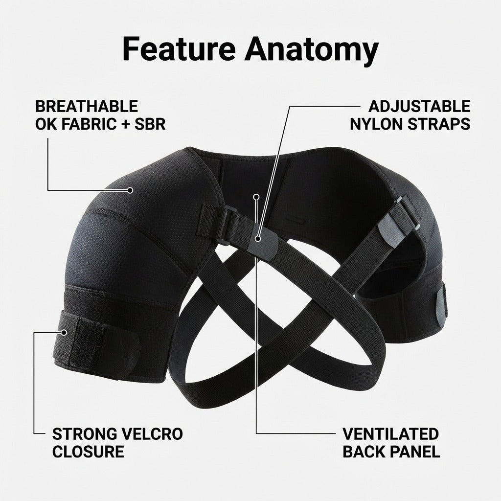 Double Shoulder Support Brace - S/M