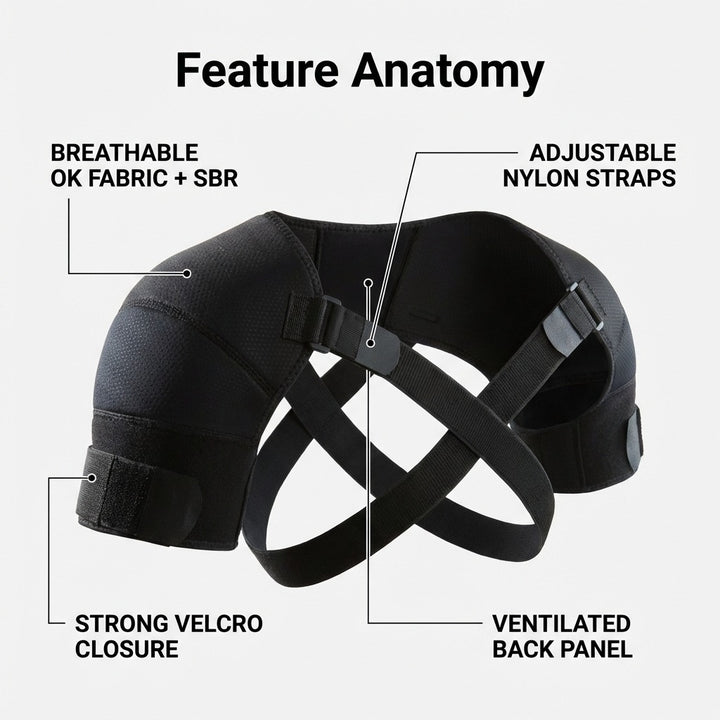 Double Shoulder Support Brace - S/M