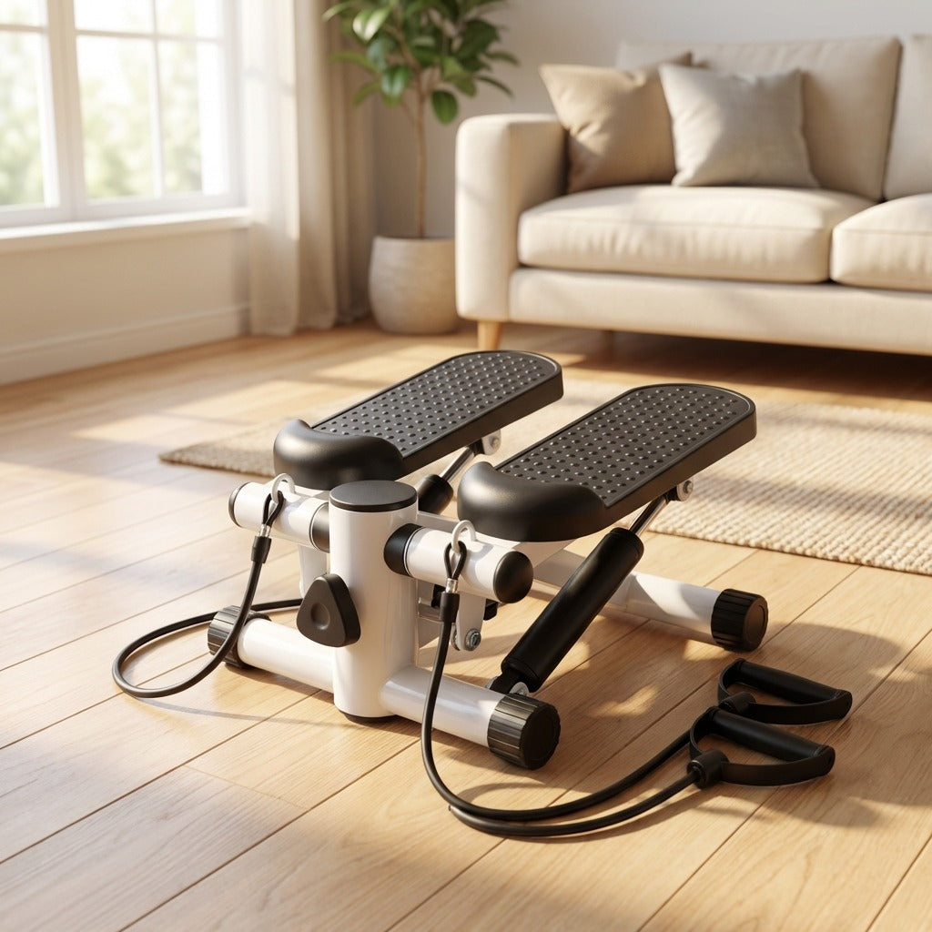 Fitness Stepper with Resistance Bands