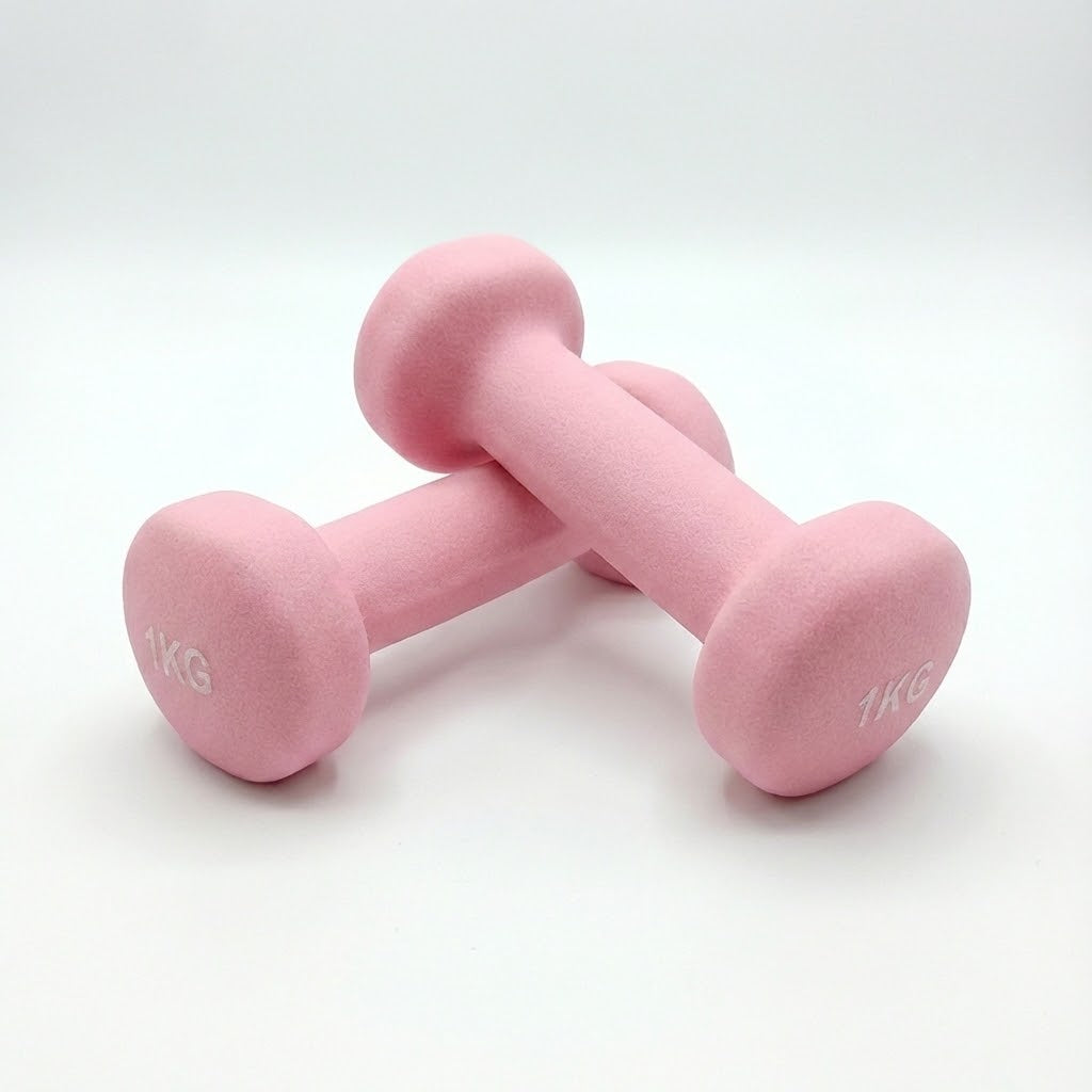 Set of 2 Dumbbell Hand Weights 1KG Each