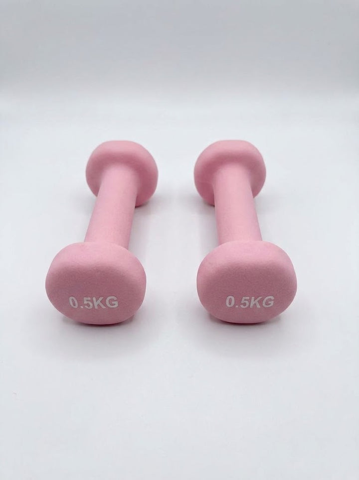 Set of 2 Dumbbell Hand Weights 0.5KG Each
