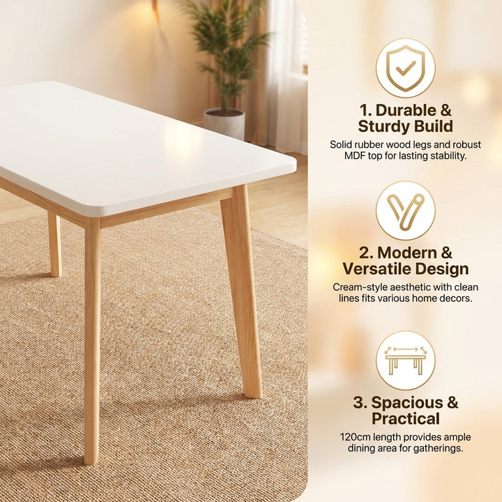 Rectangular Dining Table 120 x 60 x 76 cm
