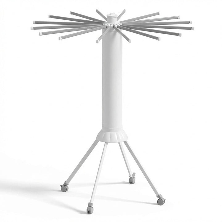 No-Install Foldable Rotating Clothes Drying Rack 16 Rods