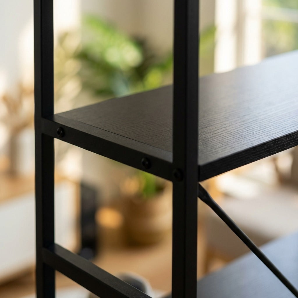 5 Tier Industrial Bookshelf