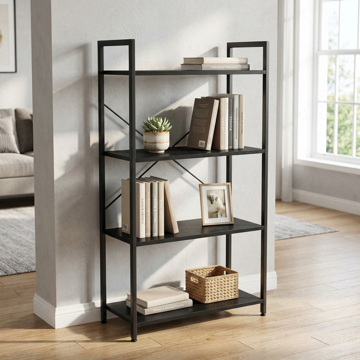 4 Tier Industrial Bookshelf