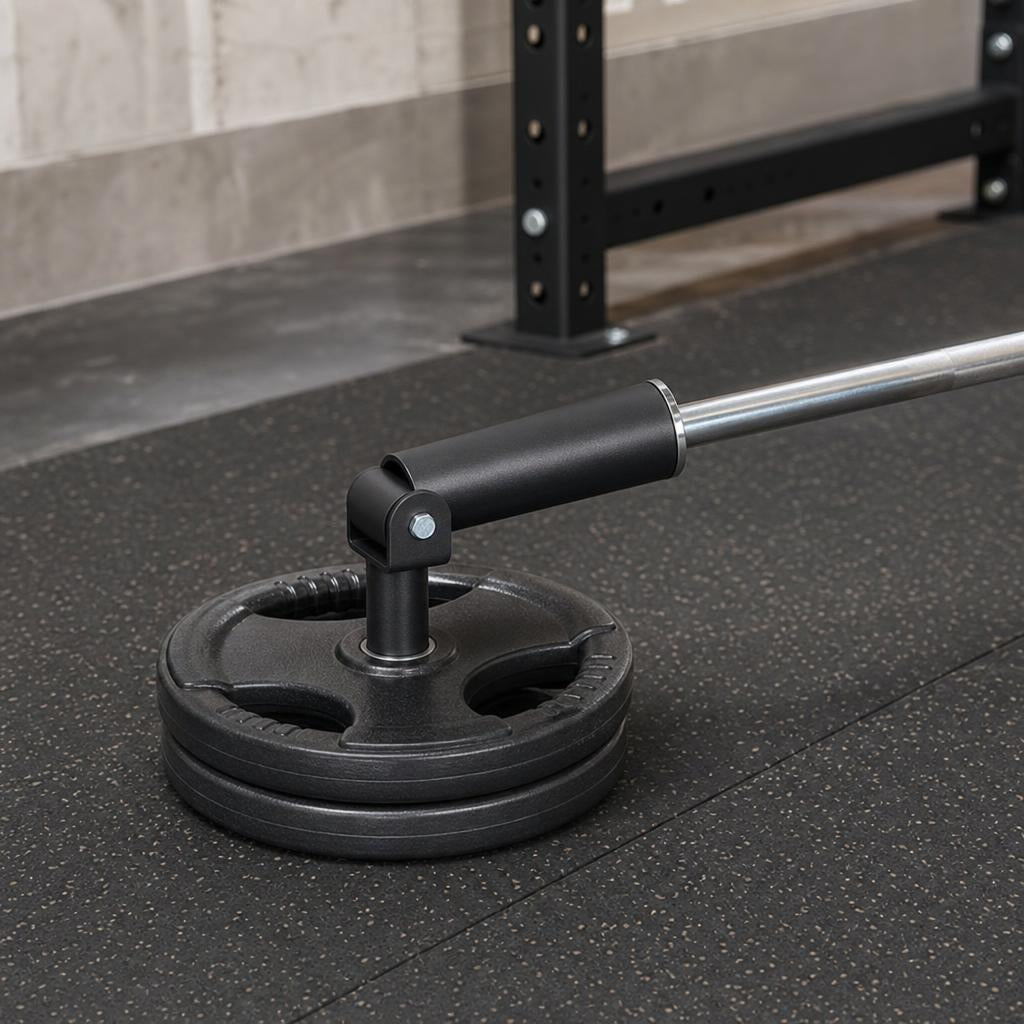T-Bar Row Landmine Attachment for 25mm Barbell Sleeves - Black Steel