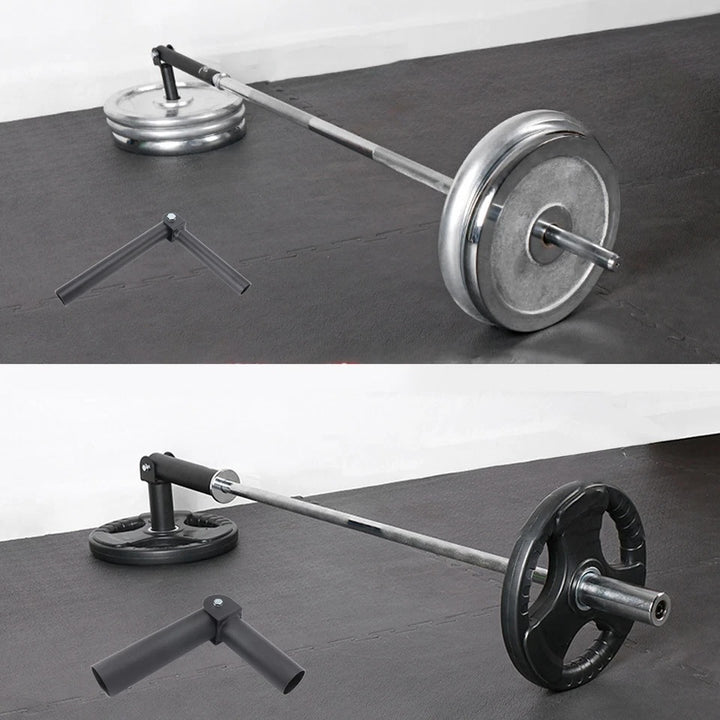 T-Bar Row Landmine Attachment for 25mm Barbell Sleeves - Black Steel