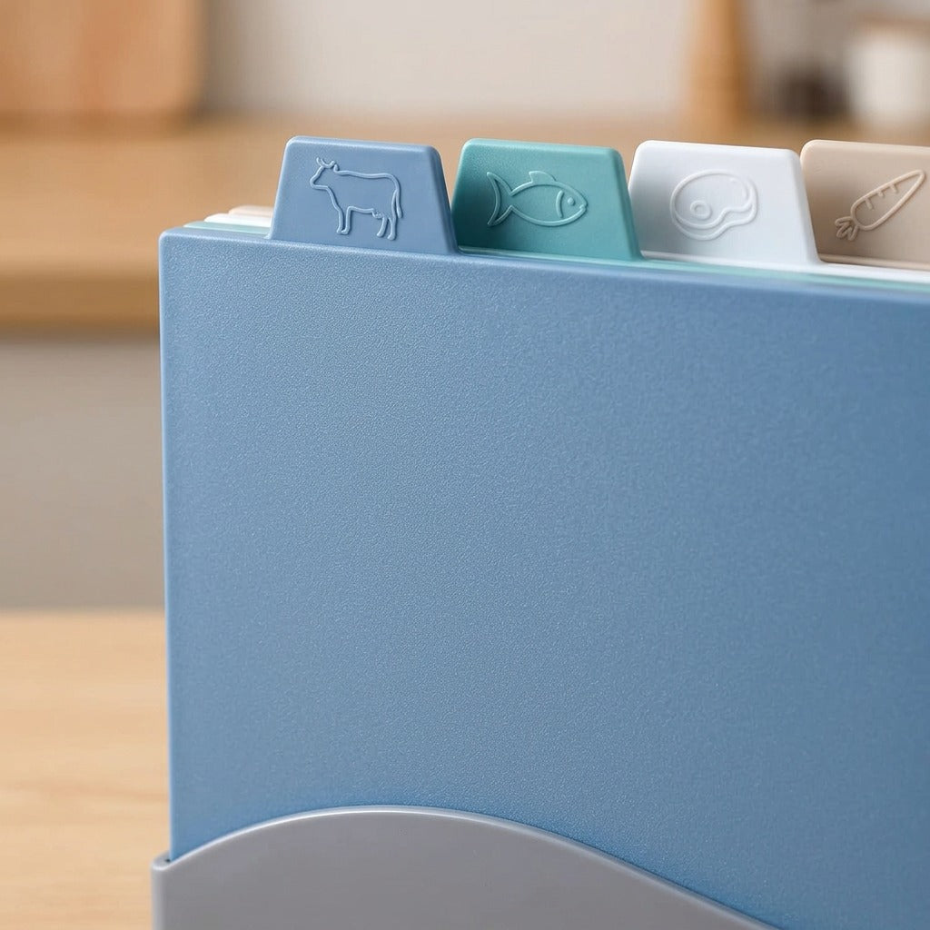 4-in-1 Colour-Coded Cutting Board Set |
