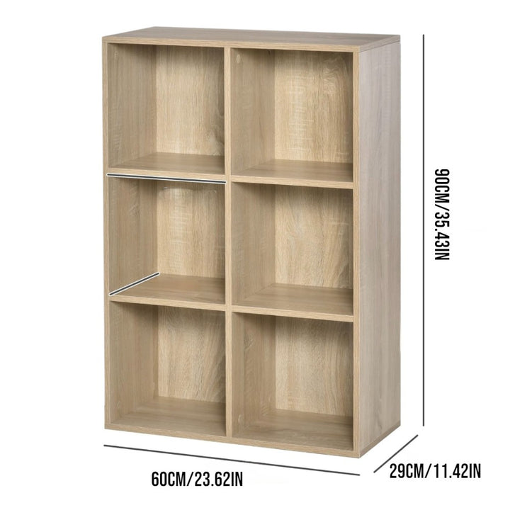 6 Cubes Storage Bookcase Organizer