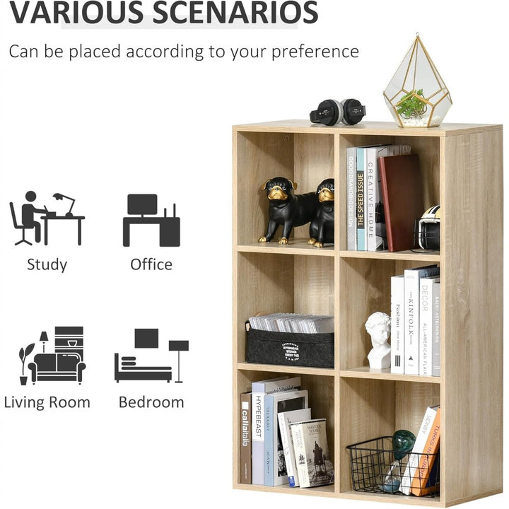 6 Cubes Storage Bookcase Organizer
