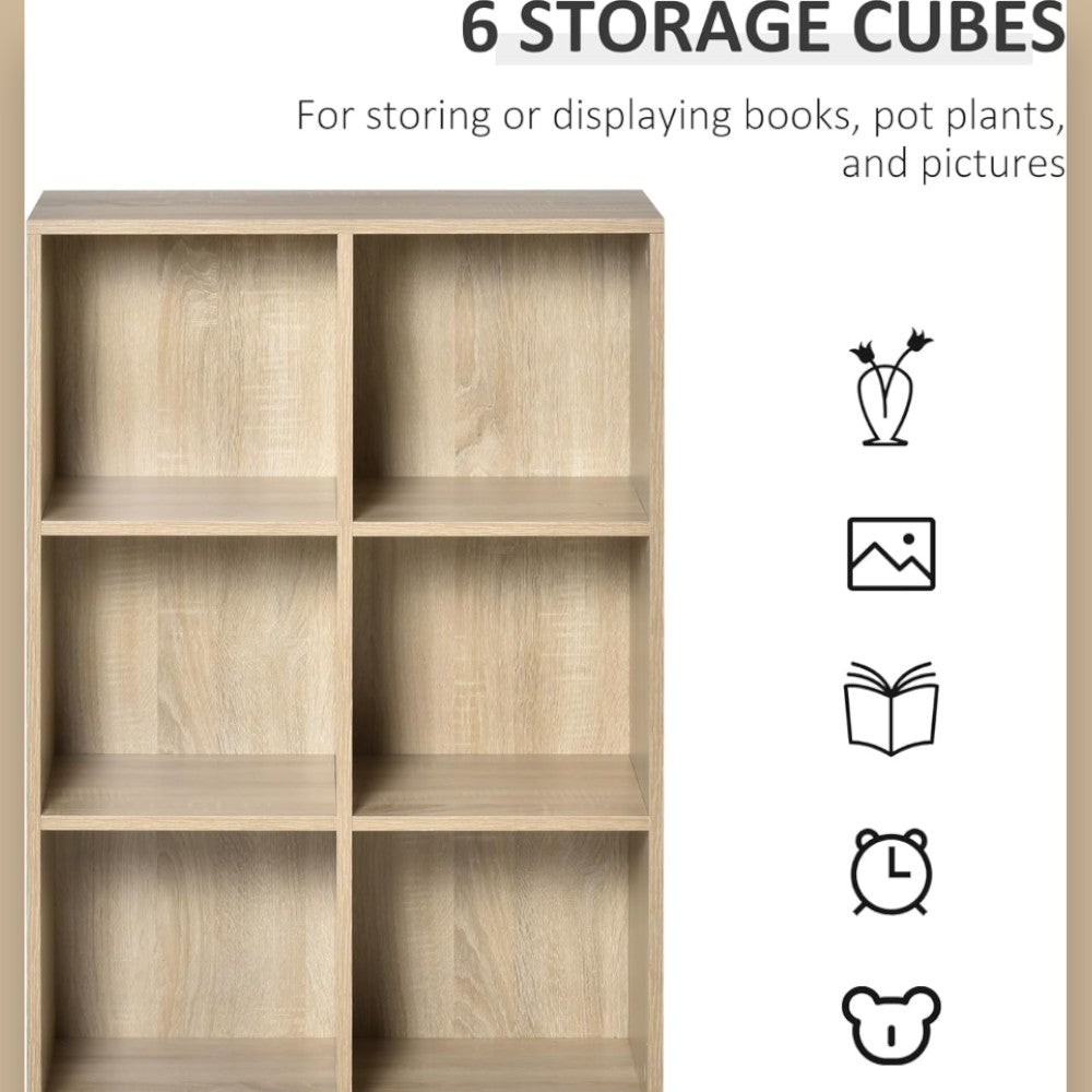 6 Cubes Storage Bookcase Organizer