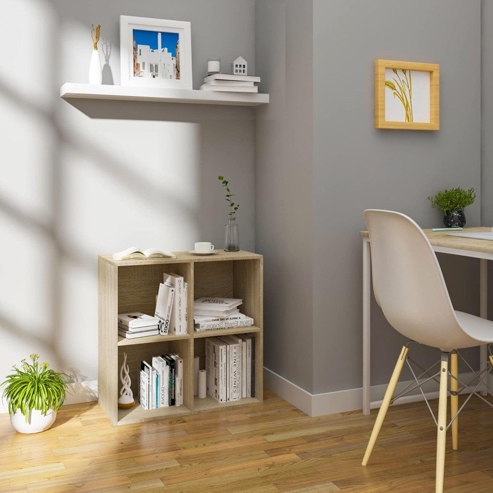 4 Cubes Storage Bookcase Organizer