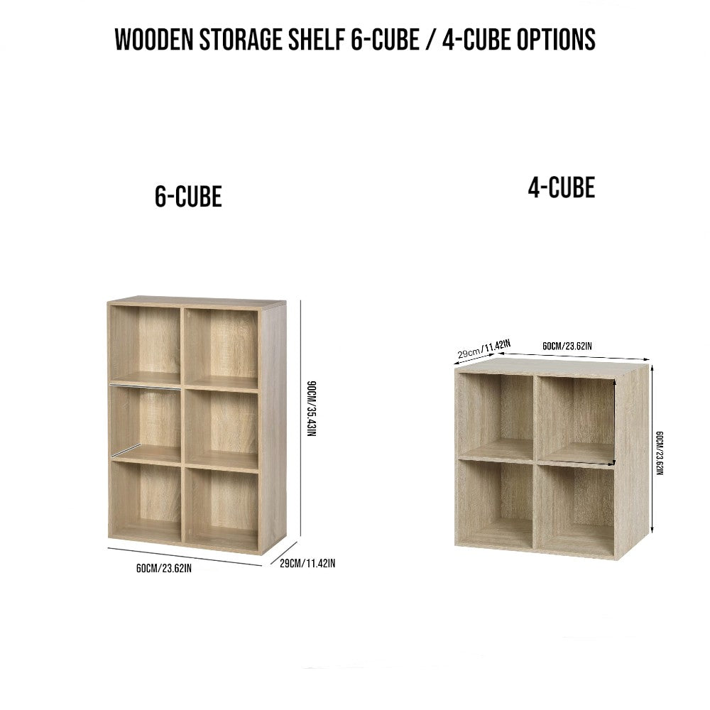 4 Cubes Storage Bookcase Organizer