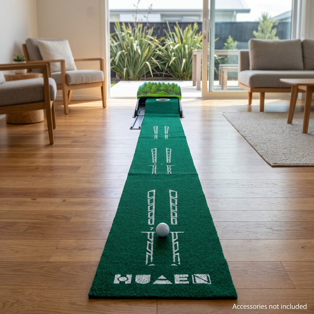Portable Indoor Golf Putting Mat - 2.6m Training Aid with 3D Arrow Design