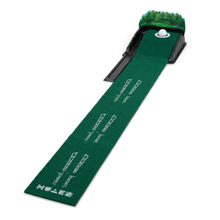 Portable Indoor Golf Putting Mat - 2.6m Training Aid with 3D Arrow Design