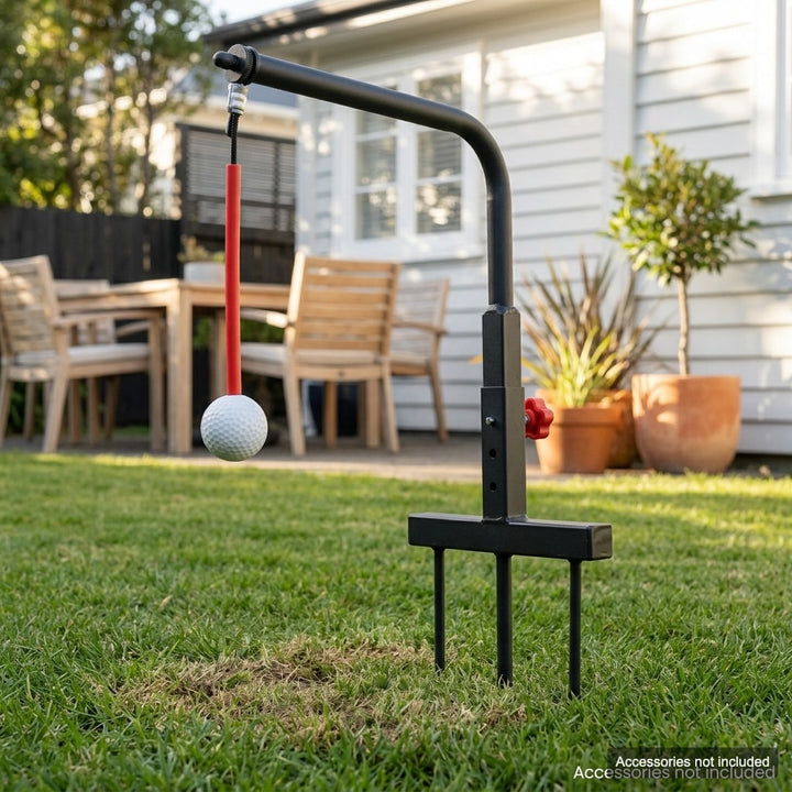 Adjustable Golf Swing Trainer with Hanging Ball - Indoor & Outdoor Practice Aid