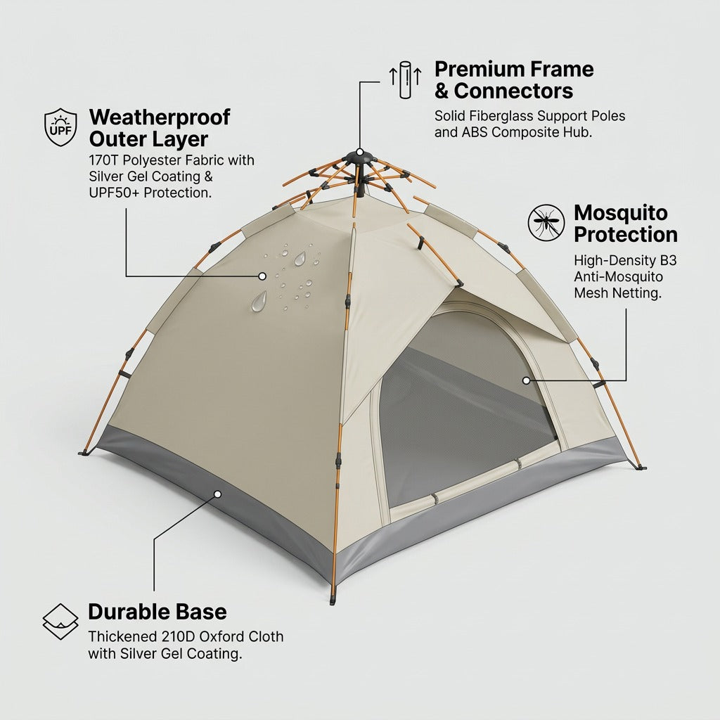 2-3 Person Portable Camping Tent