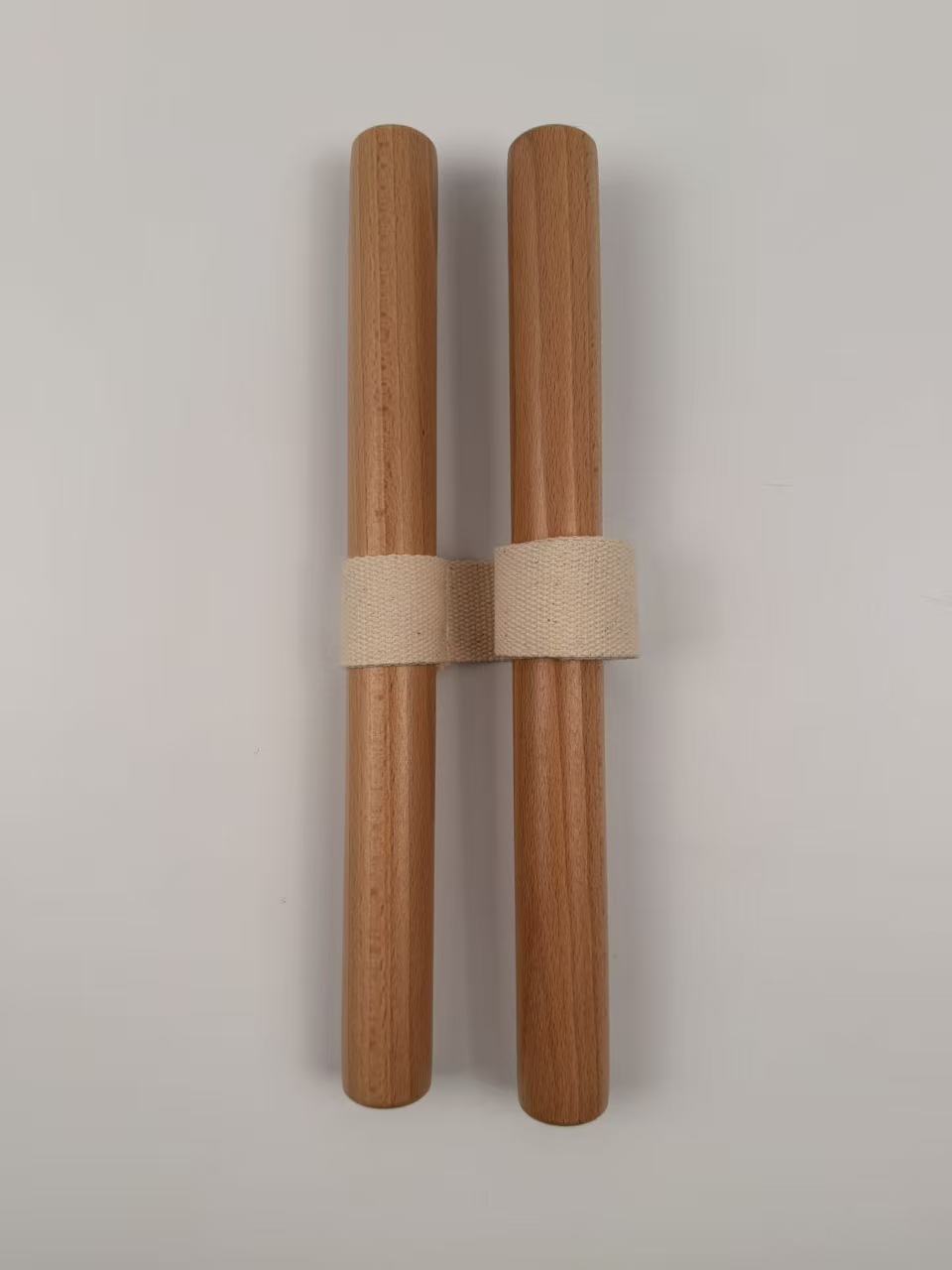 Professional Wood Fitness Stretching Band for Yoga & Mobility - Apricot