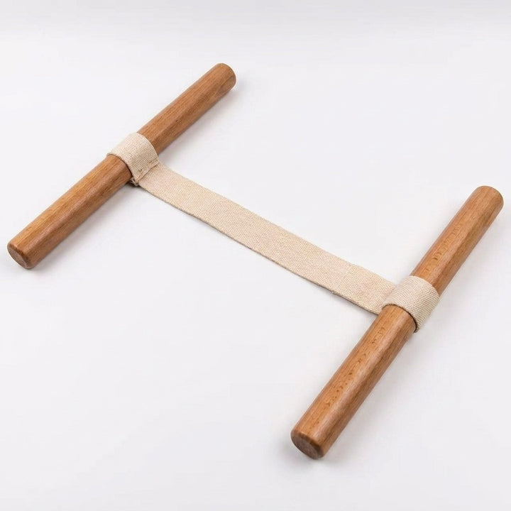 Professional Wood Fitness Stretching Band for Yoga & Mobility - Apricot