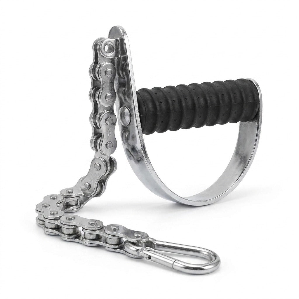 Arm Wrestling Training Wrist Strength Trainer - Stainless Steel Chain Forearm Exerciser