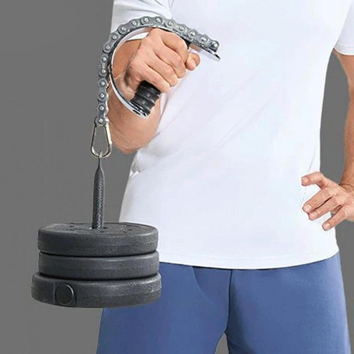 Arm Wrestling Training Wrist Strength Trainer - Stainless Steel Chain Forearm Exerciser