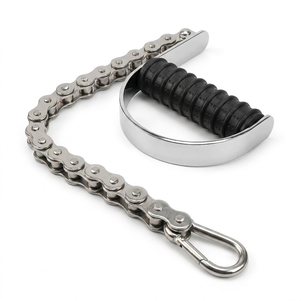 Arm Wrestling Training Wrist Strength Trainer - Stainless Steel Chain Forearm Exerciser