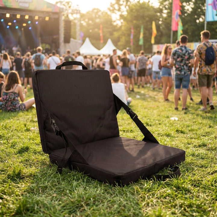 Portable Outdoor Folding Cushion - 600D Oxford Cloth Seat Pad for Camping & Stadiums