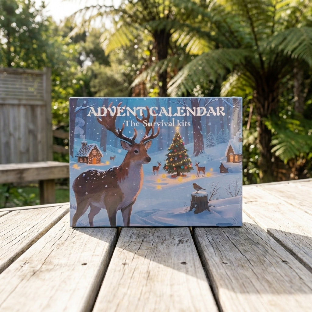 Outdoor Survival Tool Set Advent Calendar - 24 Day Emergency Gear Kit M1
