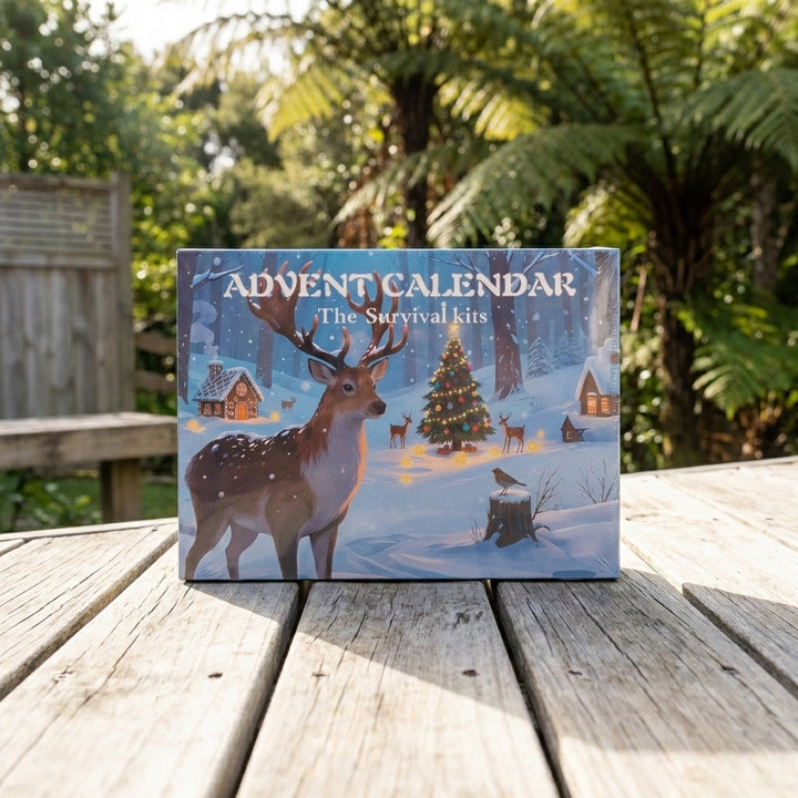 Outdoor Survival Tool Set Advent Calendar - 24 Day Emergency Gear Kit M1