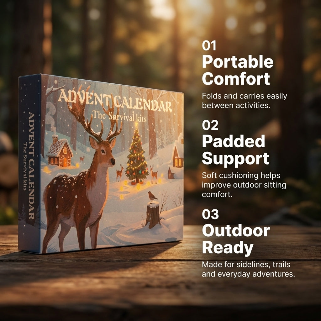 Outdoor Survival Tool Set Advent Calendar - 24 Day Emergency Gear Kit M1