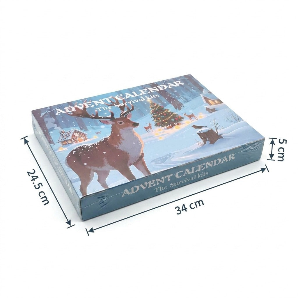 Outdoor Survival Tool Set Advent Calendar - 24 Day Emergency Gear Kit M1
