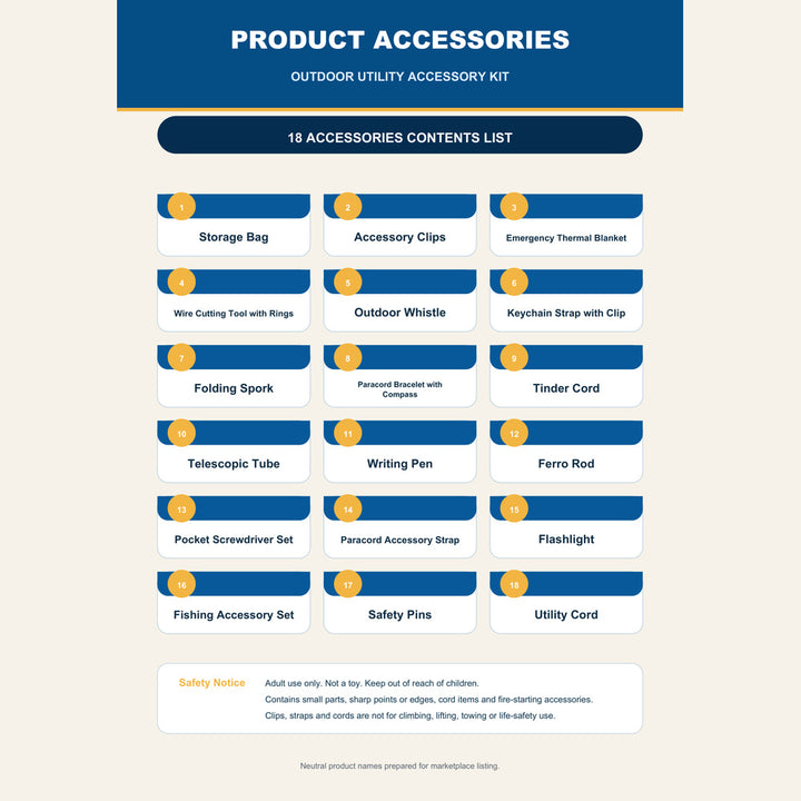 18-Accessory Outdoor Utility Kit Advent Calendar M1