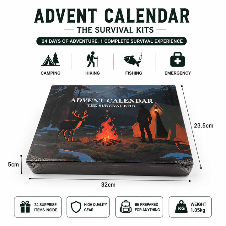 Outdoor Survival Tool Set Advent Calendar - 24 Day Countdown Gift Box M3