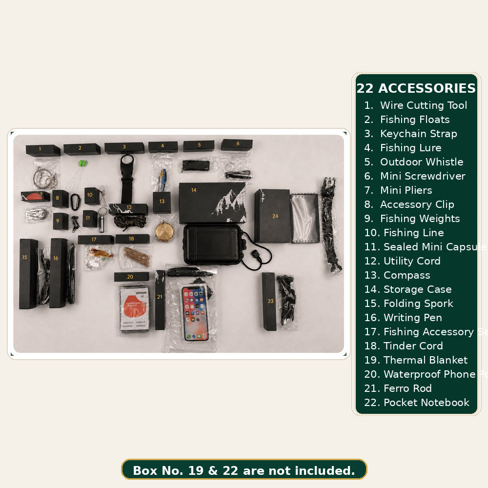 Outdoor Activity Accessory Advent Calendar - 22 Accessories M3