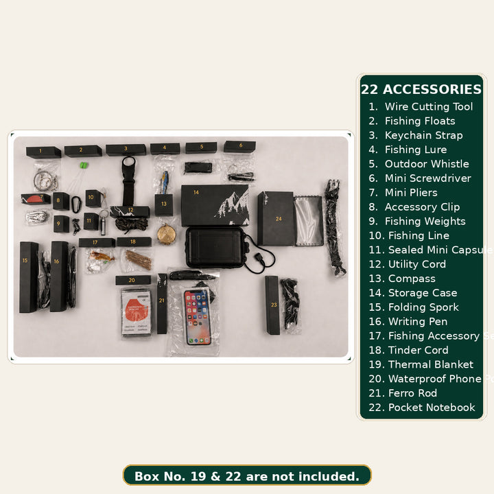 Outdoor Activity Accessory Advent Calendar - 22 Accessories M3