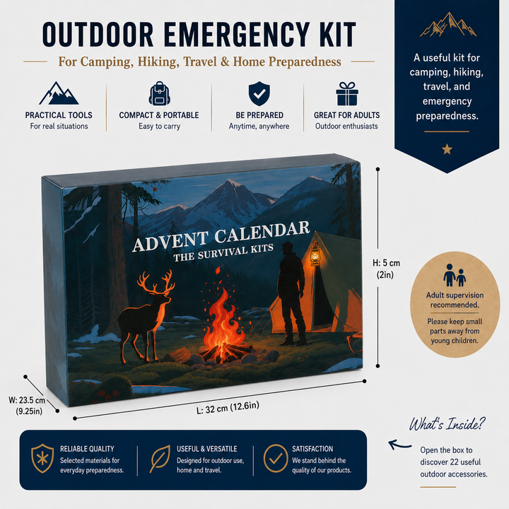 Outdoor Activity Accessory Advent Calendar - 22 Accessories M3