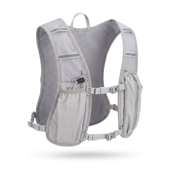 Running Hydration Vest Backpack for Trail Running and Marathons - Light Gray