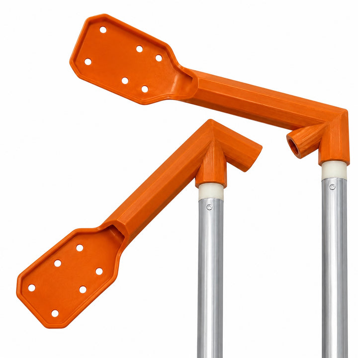Multi-Angle Gutter Cleaning Tool Head - Pole Not Included - Orange