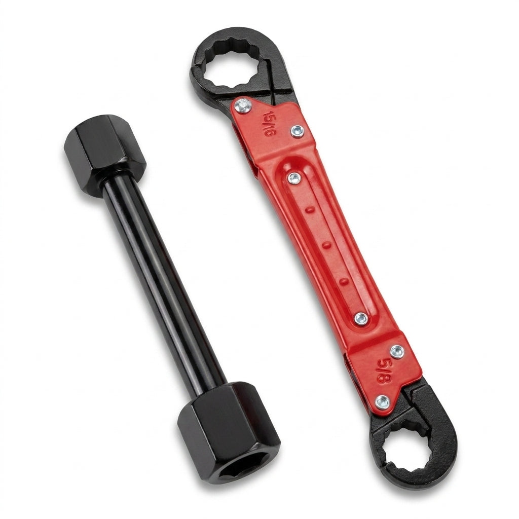 Plumbing Tools Angle Stop Wrench Kit - Double-Ended Pipe Wrench Set