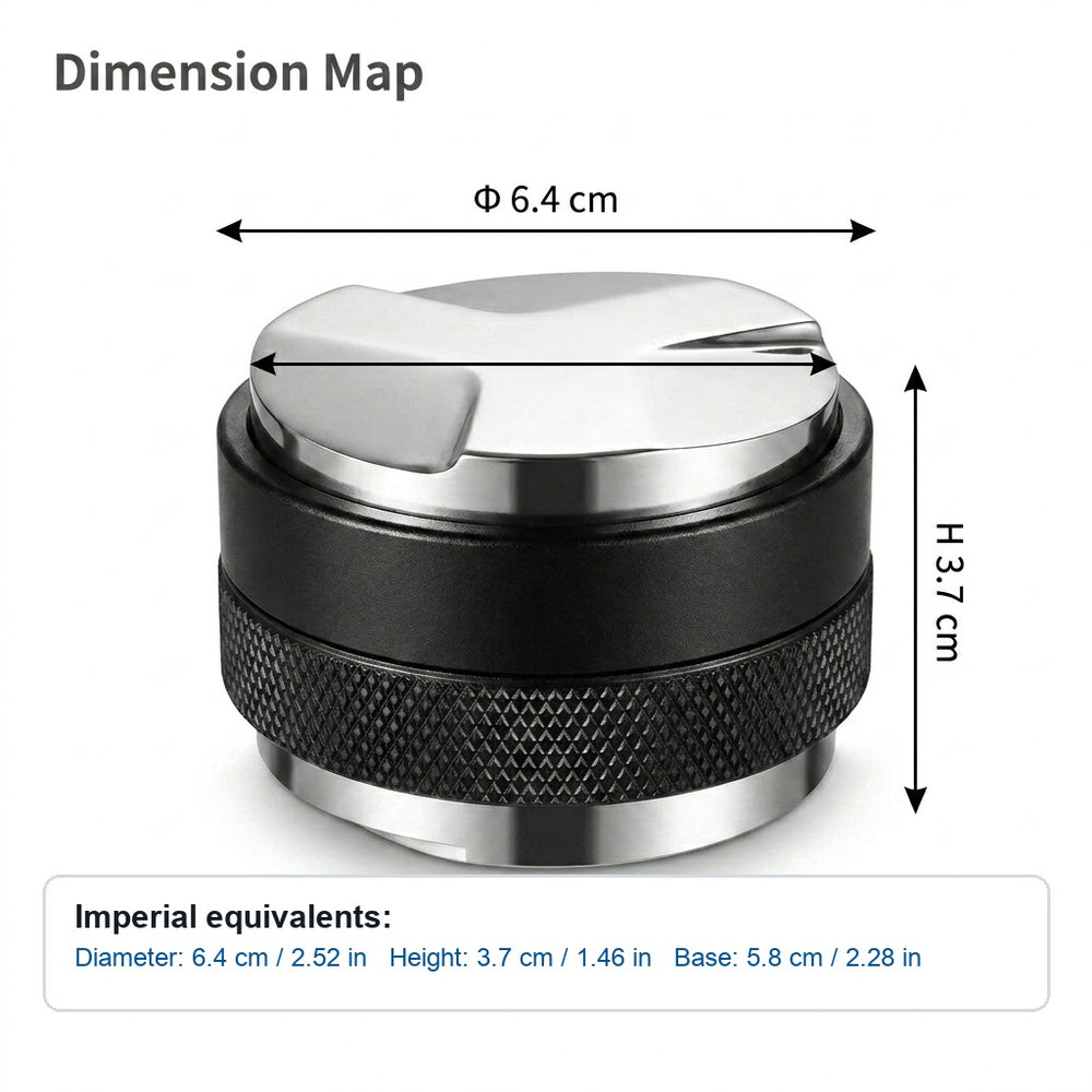 58mm Dual-Head Coffee Distributor and Tamper - Heavy Duty Espresso Leveler
