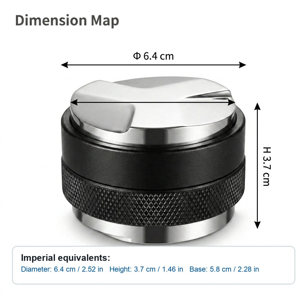 58mm Dual-Head Coffee Distributor and Tamper - Heavy Duty Espresso Leveler
